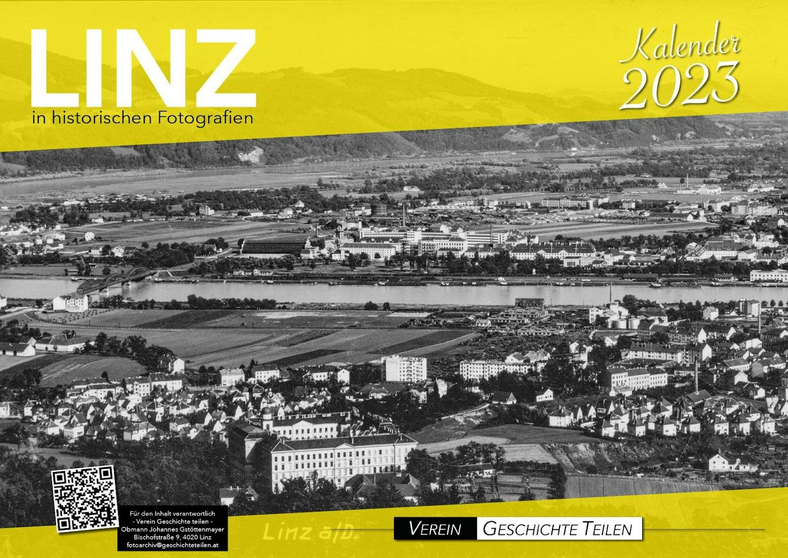 Das Cover des Kalenders "Linz in historischen Fotografien"