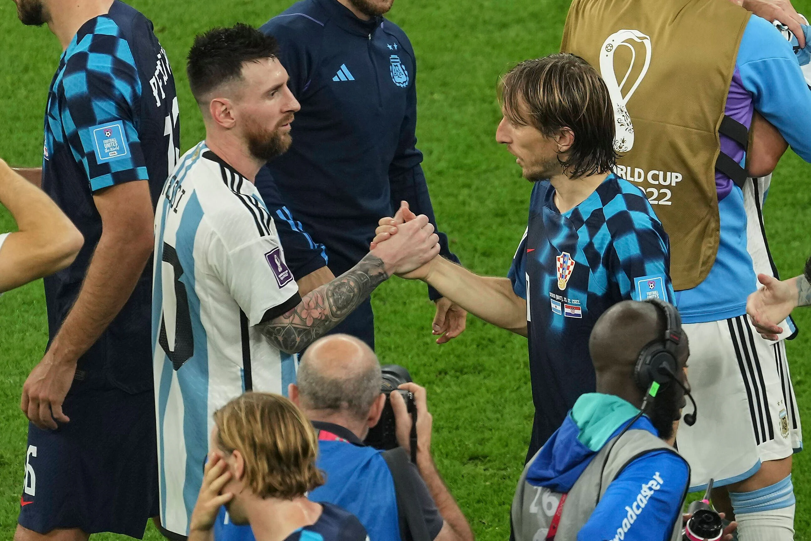 Lionel Messi und Luka Modric