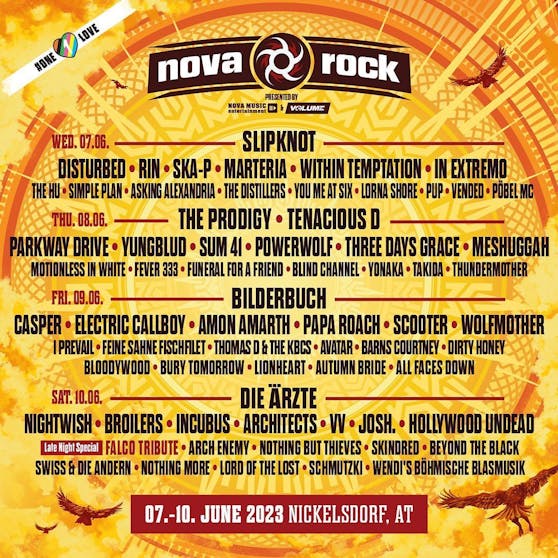 Nova Rock 2023 lineup