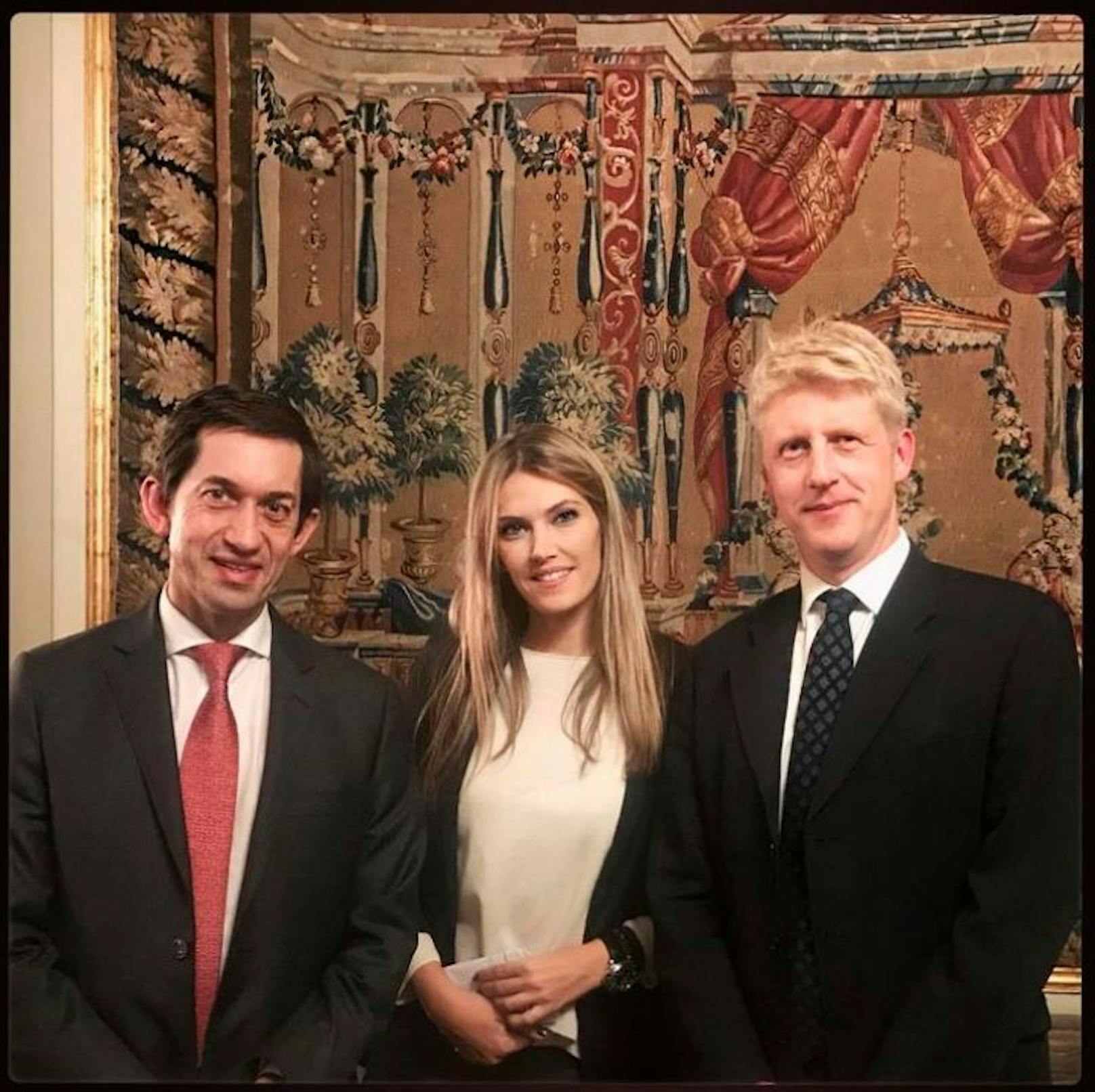 "Ein exzellentes britisches Dinner mit dem 'richtigen' Johnson (nicht Boris!), schreibt Kaili zu diesem Foto aus dem Dezember 2017.