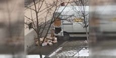 Weihnachts-Ärger! Post-Pakete landen im Döblinger Schnee