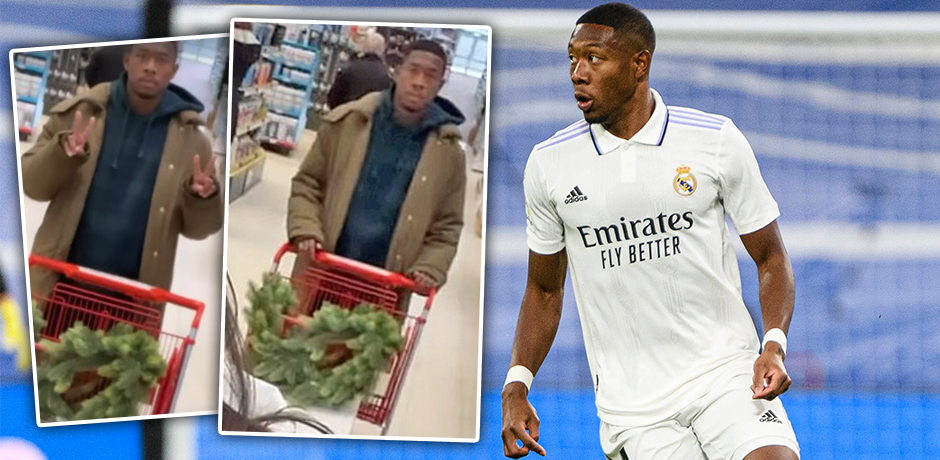 Alaba beim Weihnachtsshopping