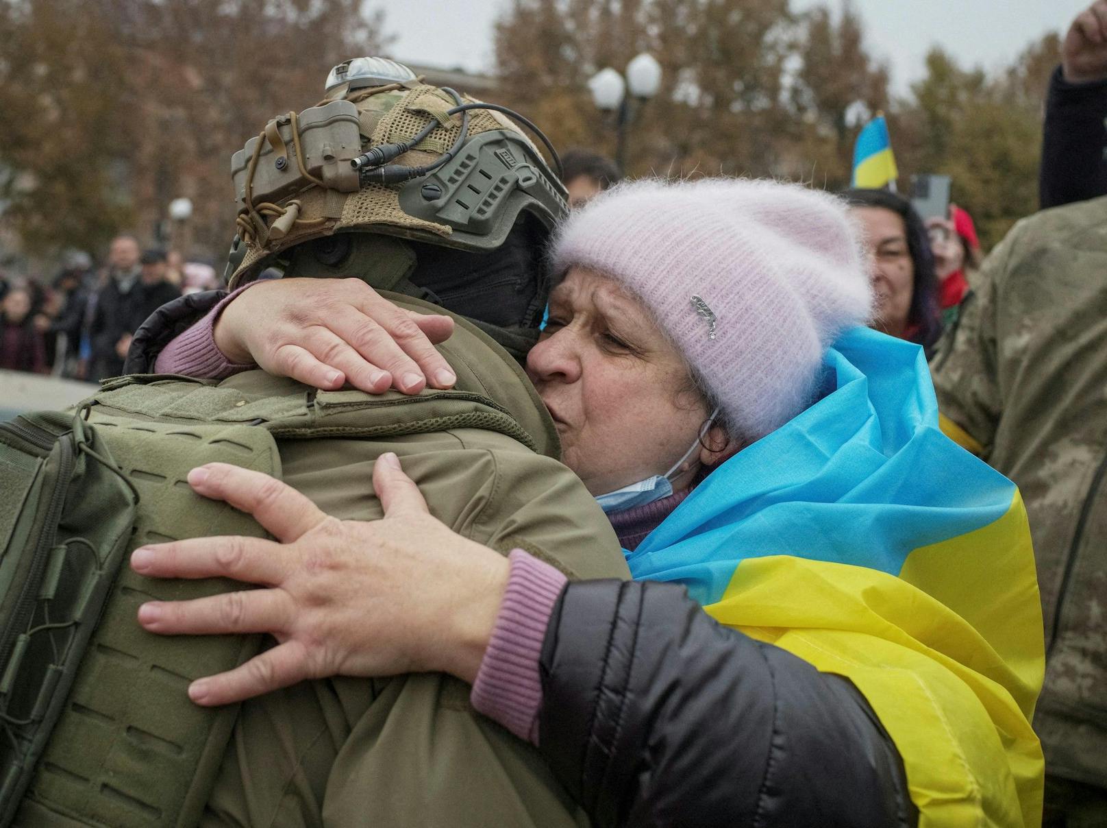 Die anfängliche Euphorie nach dem Abzug der Russen und dem Einzug der ukrainischen Truppen…