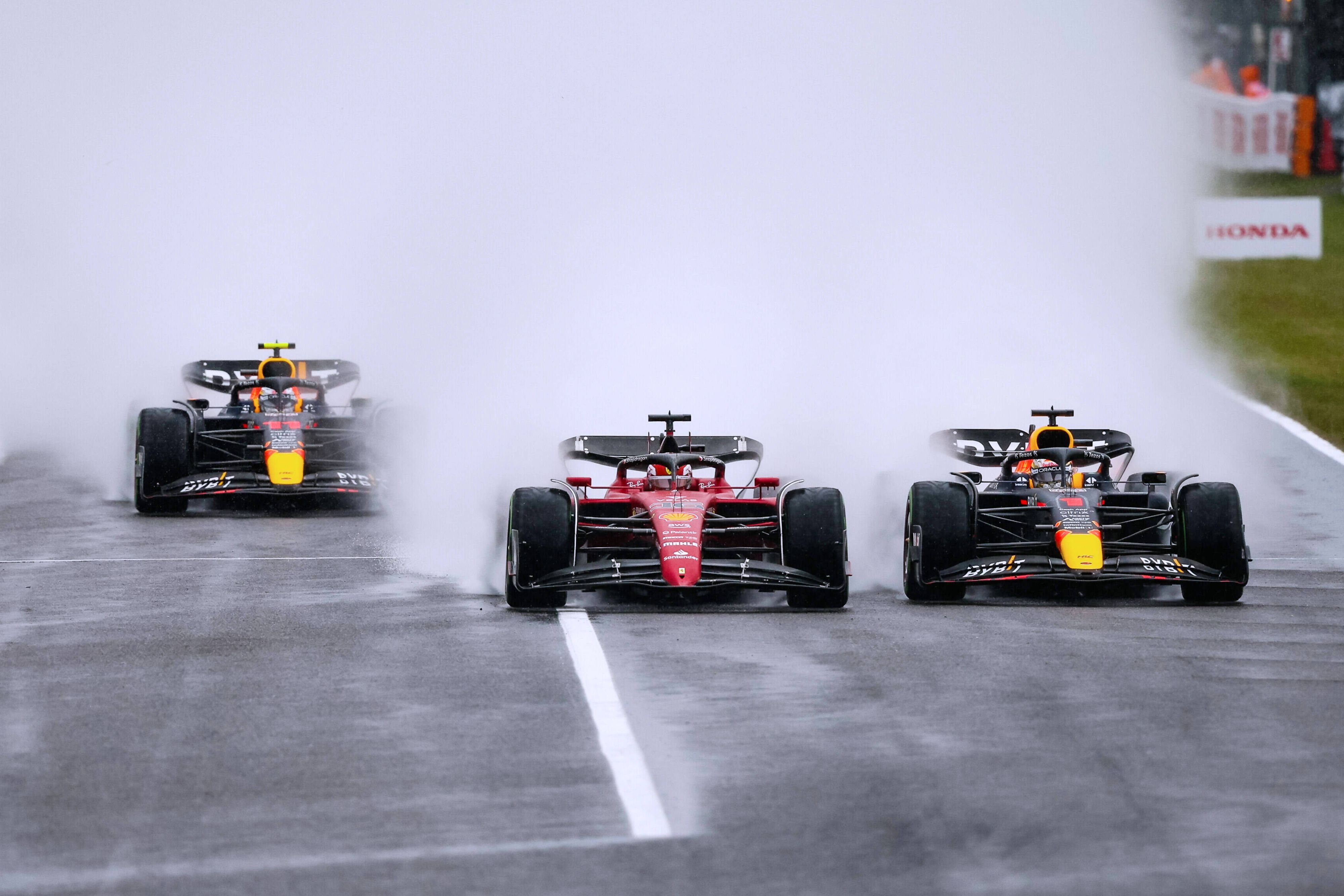 Heftiger Regen in Suzuka