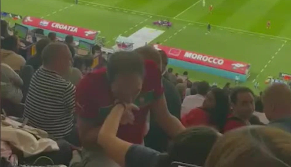 Ein Marokko-Fan machte seiner Freundin einen Antrag
