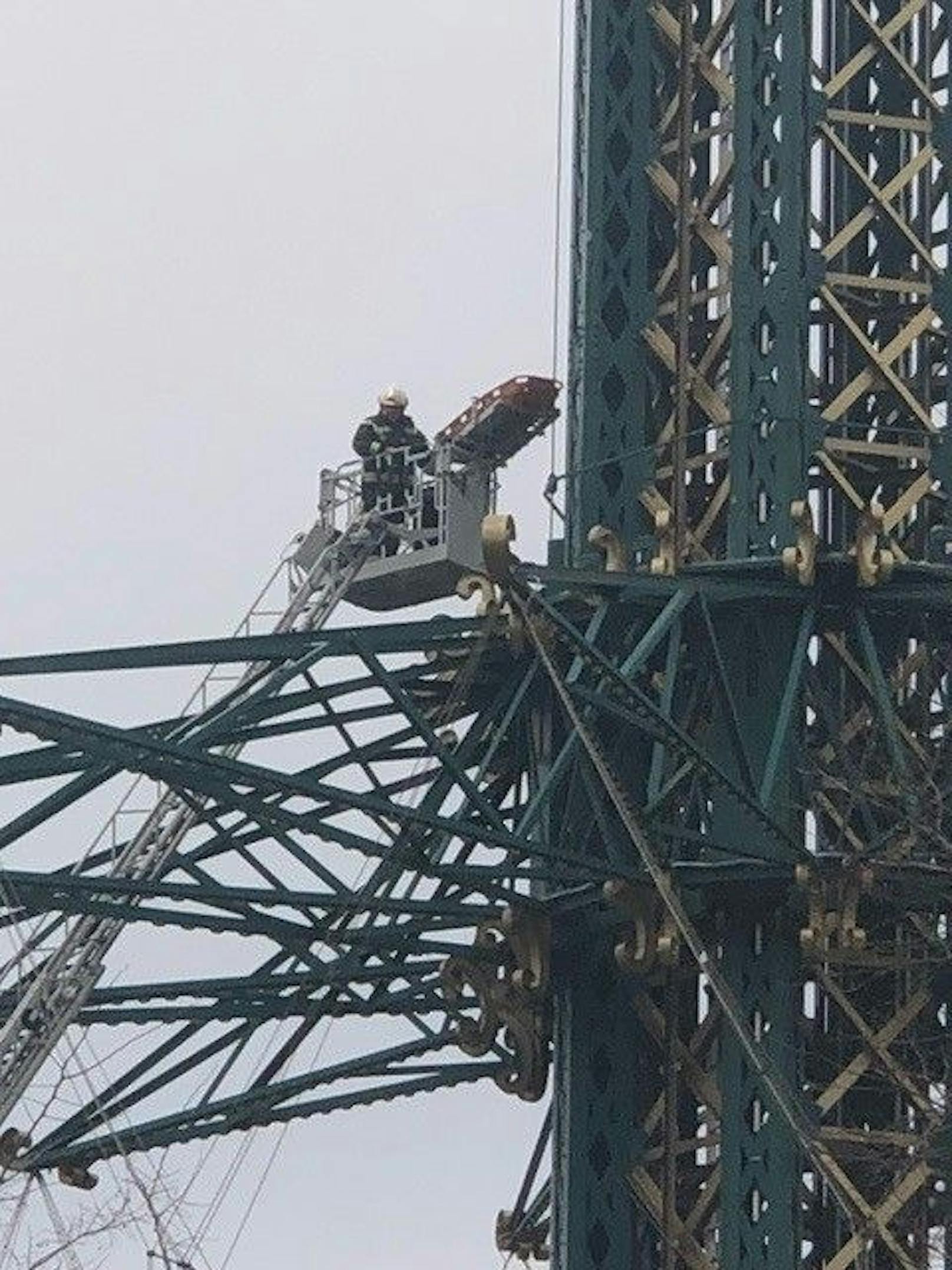 Der Feuerwehreinsatz am Prater. 