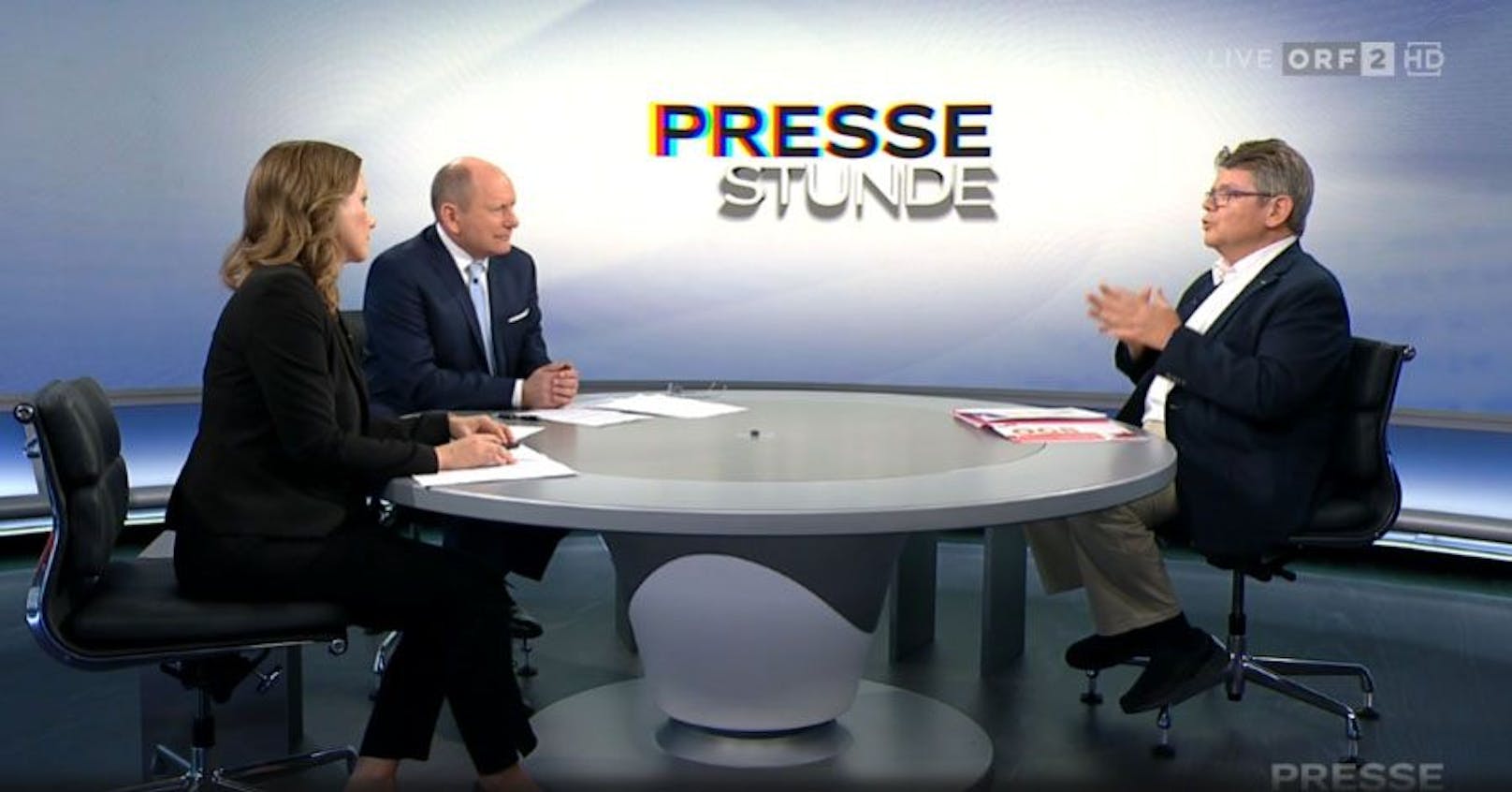 ORF-"Pressestunde" mit Wolfgang Katzian, Präsident des ÖGB