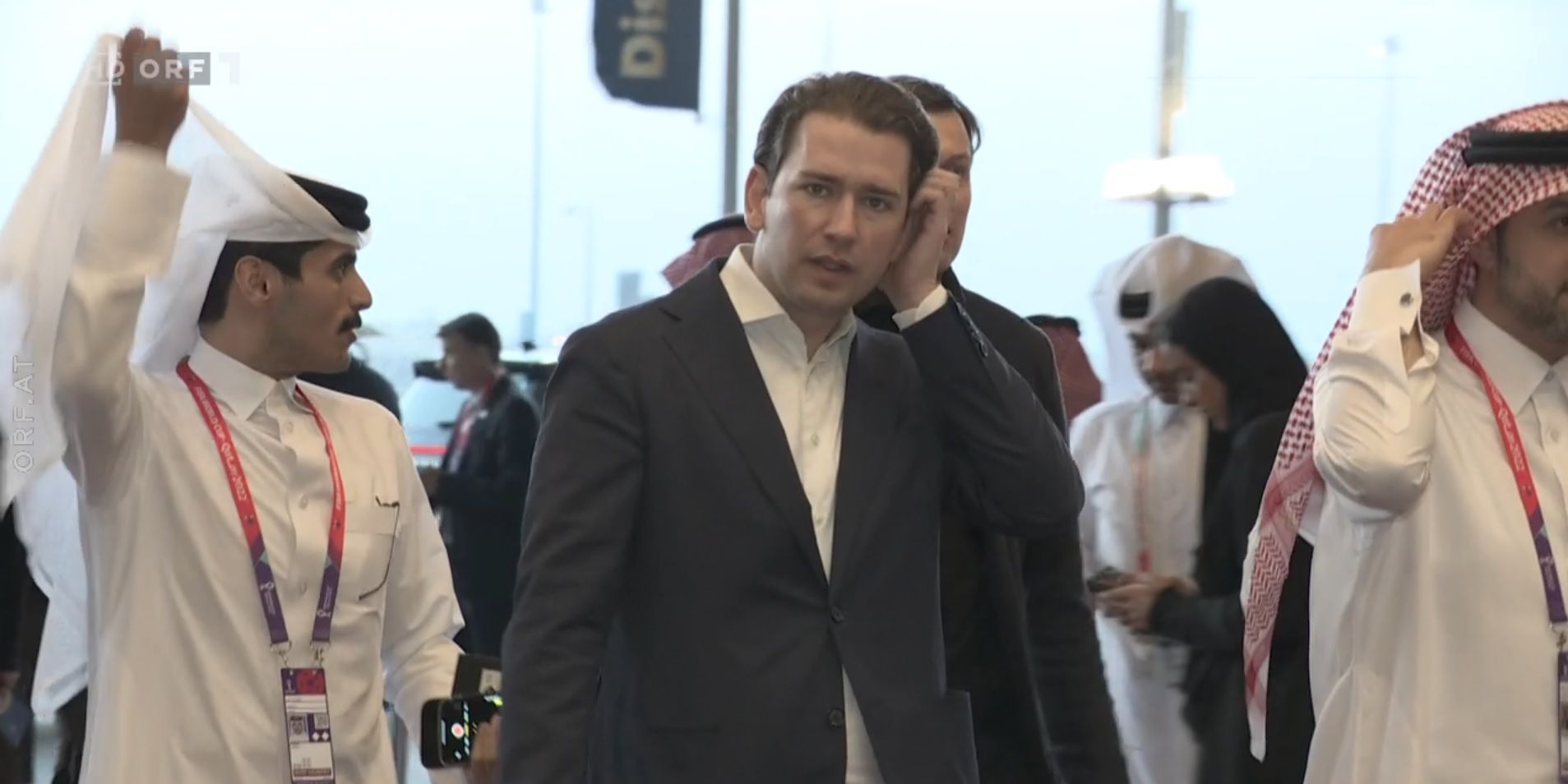 Altkanzler Sebastian Kurz beim WM-Finale in Katar.