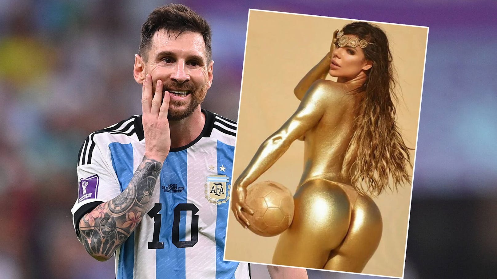 Suzy Cortez posiert für Argentinien-Superstar Lionel Messi