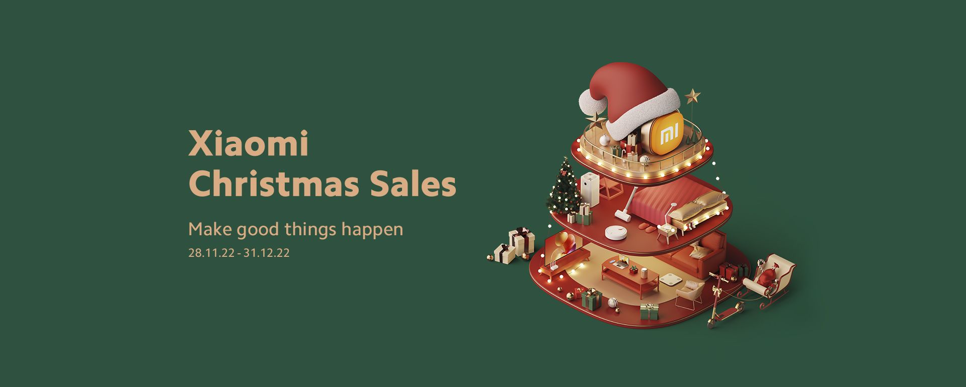 Weihnachtliche Angebote von Xiaomi.