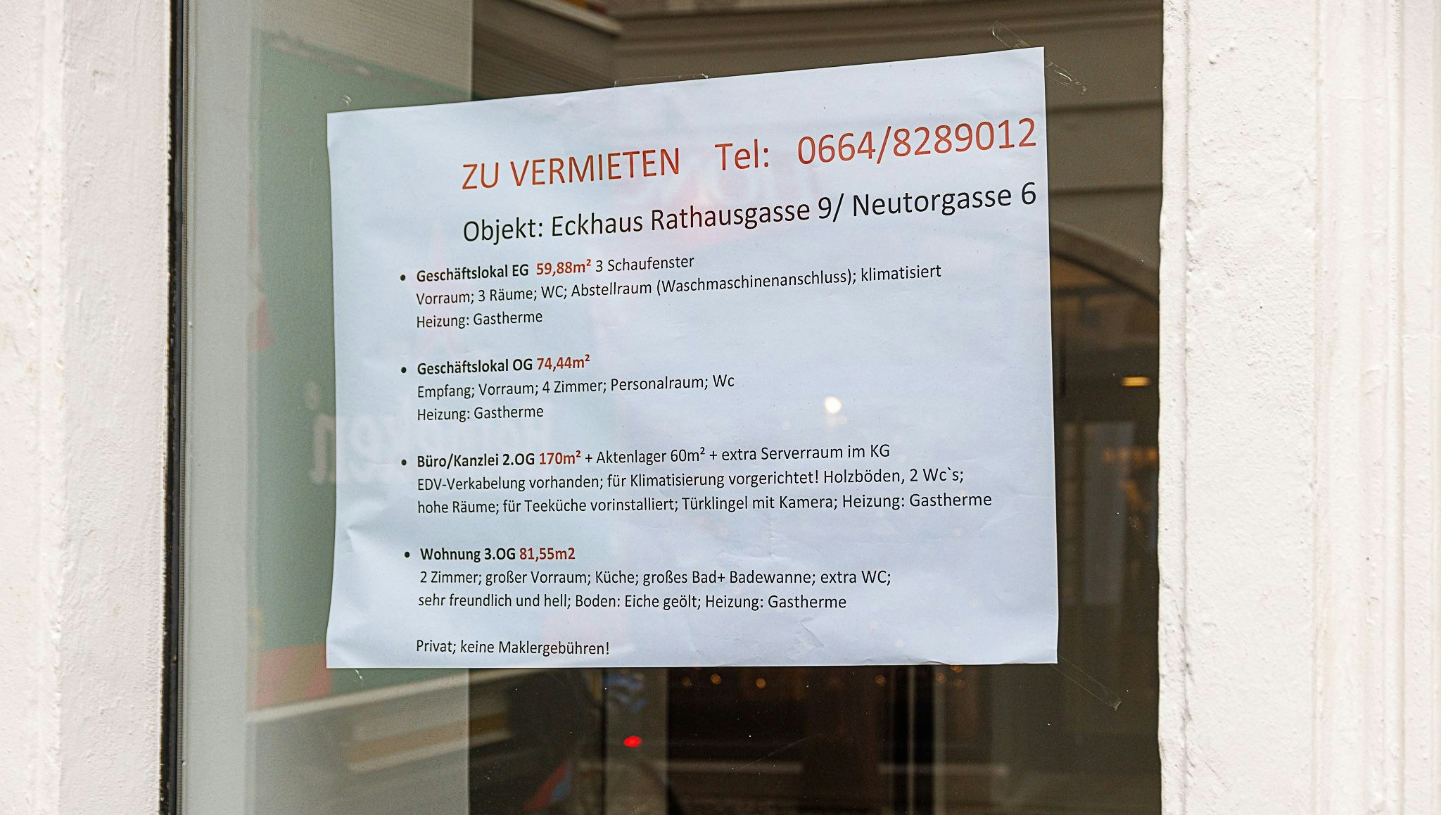 Interessenten können sich unter der angegebenen Nummer melden.&nbsp;