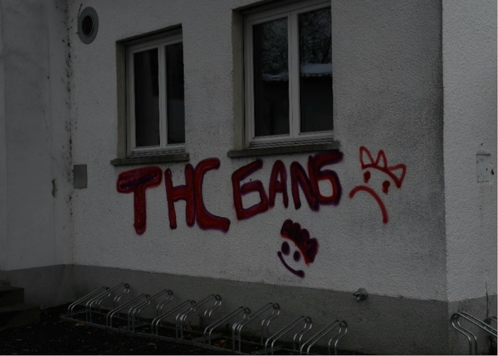 "THC-Gang" beschmiert Volksschule und Bibliothek