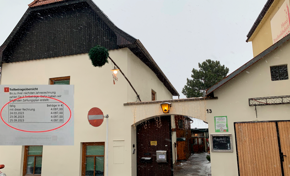 Gasrechnung bringt Wirt in Bedrängnis