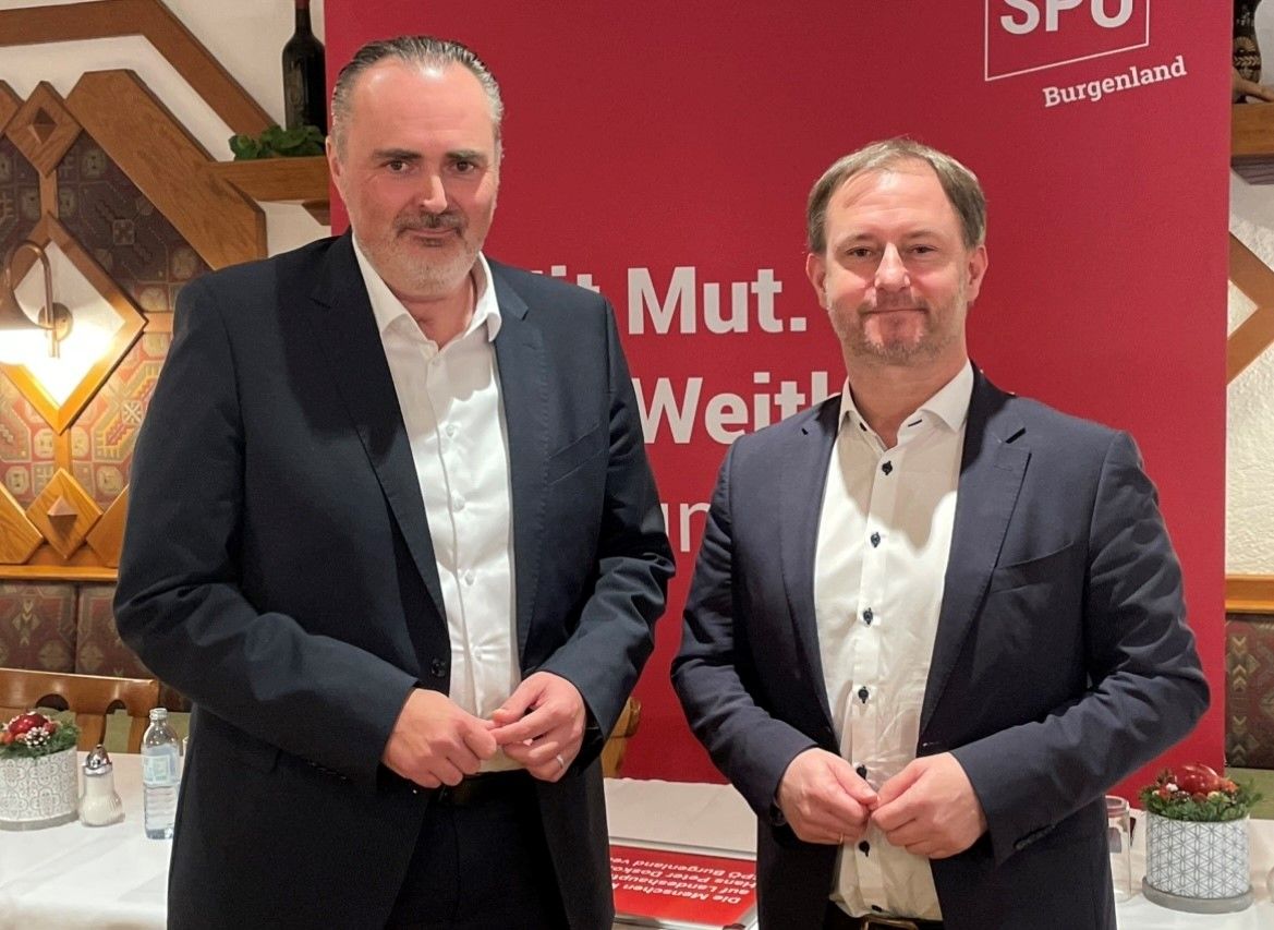 Landeschef Doskozil zog gemeinsam mit Geschäftsführer Fürst eine Bilanz zum Jahr 2022.