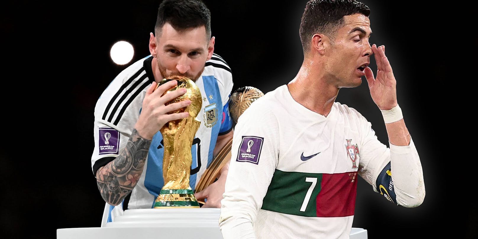 Lionel Messi triumphiert bei der WM. Ronaldo hat noch nicht öffentlich gratuliert.