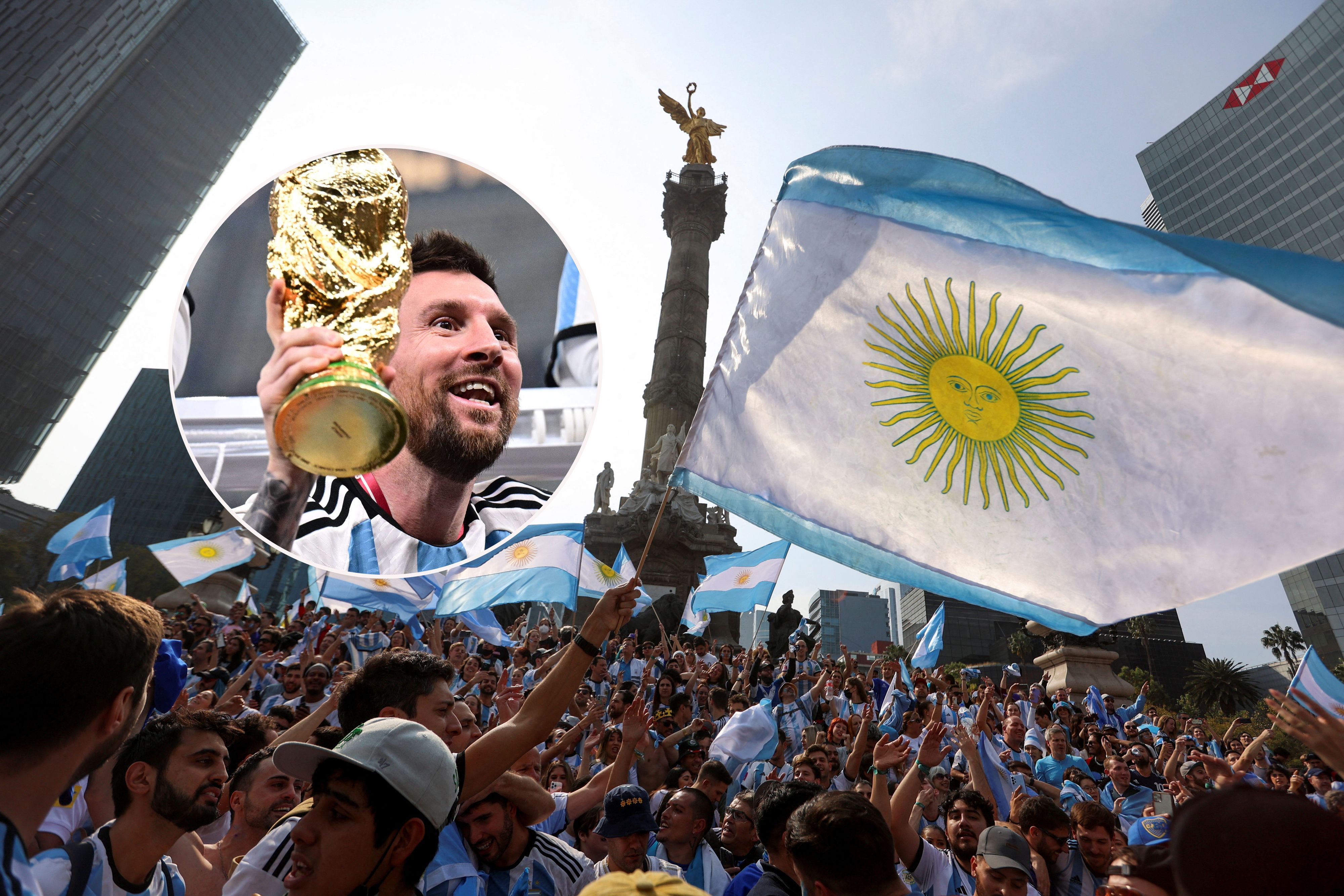 Messi und Co. erwartet in Buenos Aires ein Feiermarathon.