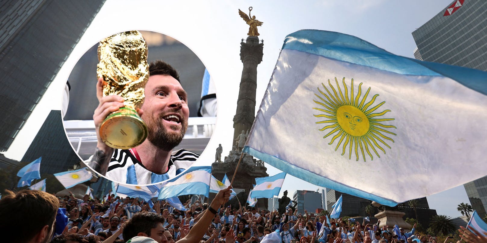 Messi und Co. erwartet in Buenos Aires ein Feiermarathon.