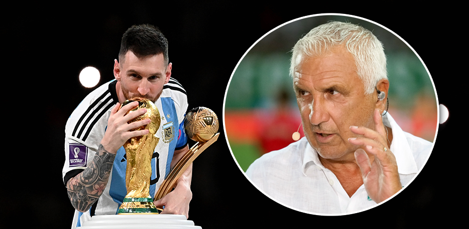 Hans Krankl jubelt mit Lionel Messi