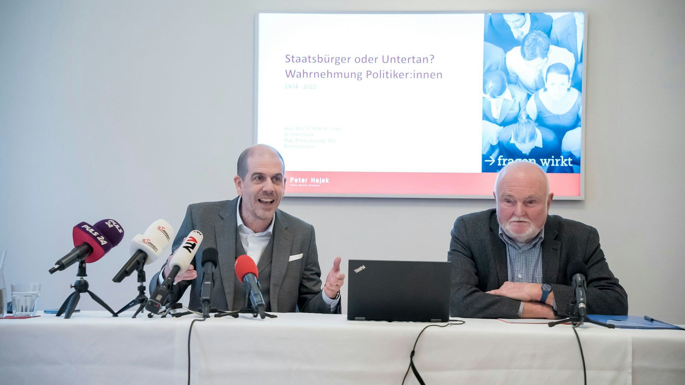 Peter Hajek und Peter Ulram haben nachgefragt: "Halten Sie die Politiker für Korrupt?"