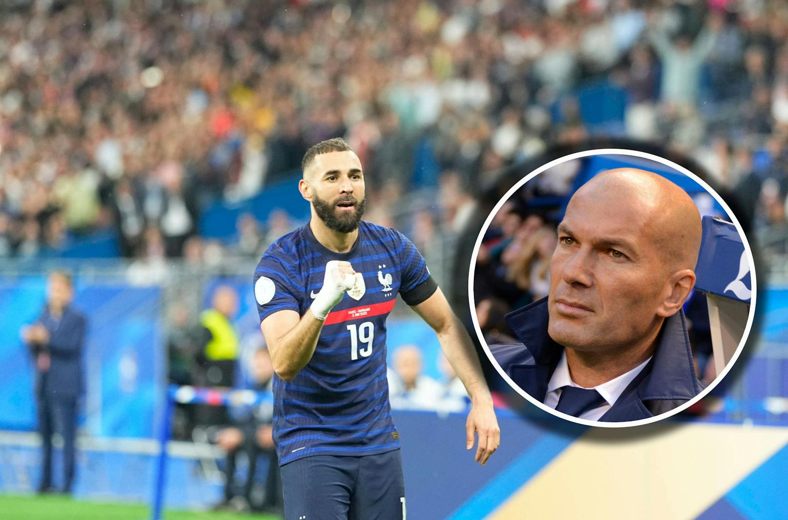 Karim Benzema könnte bei einer möglichen Zidane-Verpflichtung in die französische Nationalmannschaft zurückkehren.