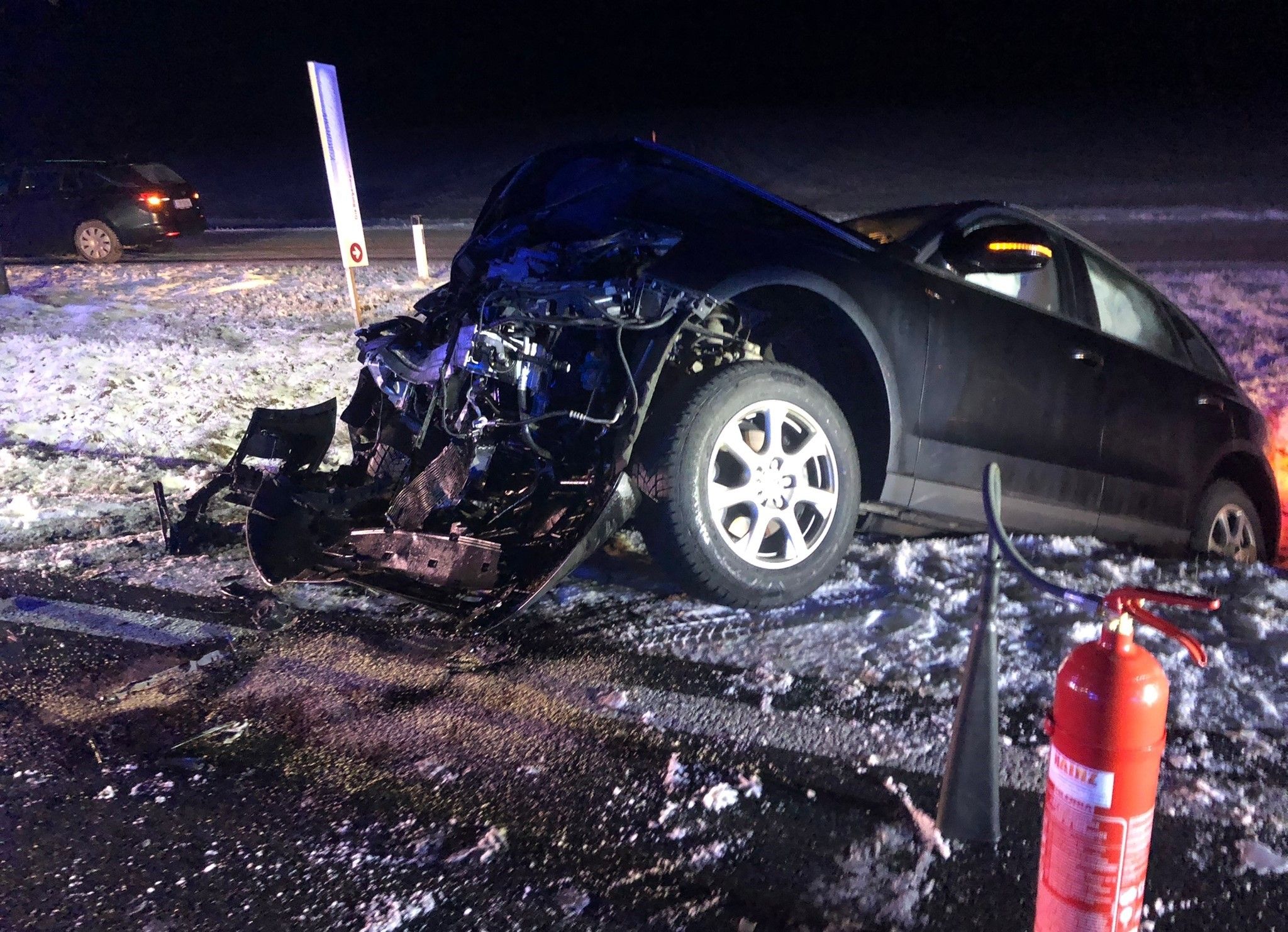 Schwerer Verkehrsunfall im Bezirk Horn