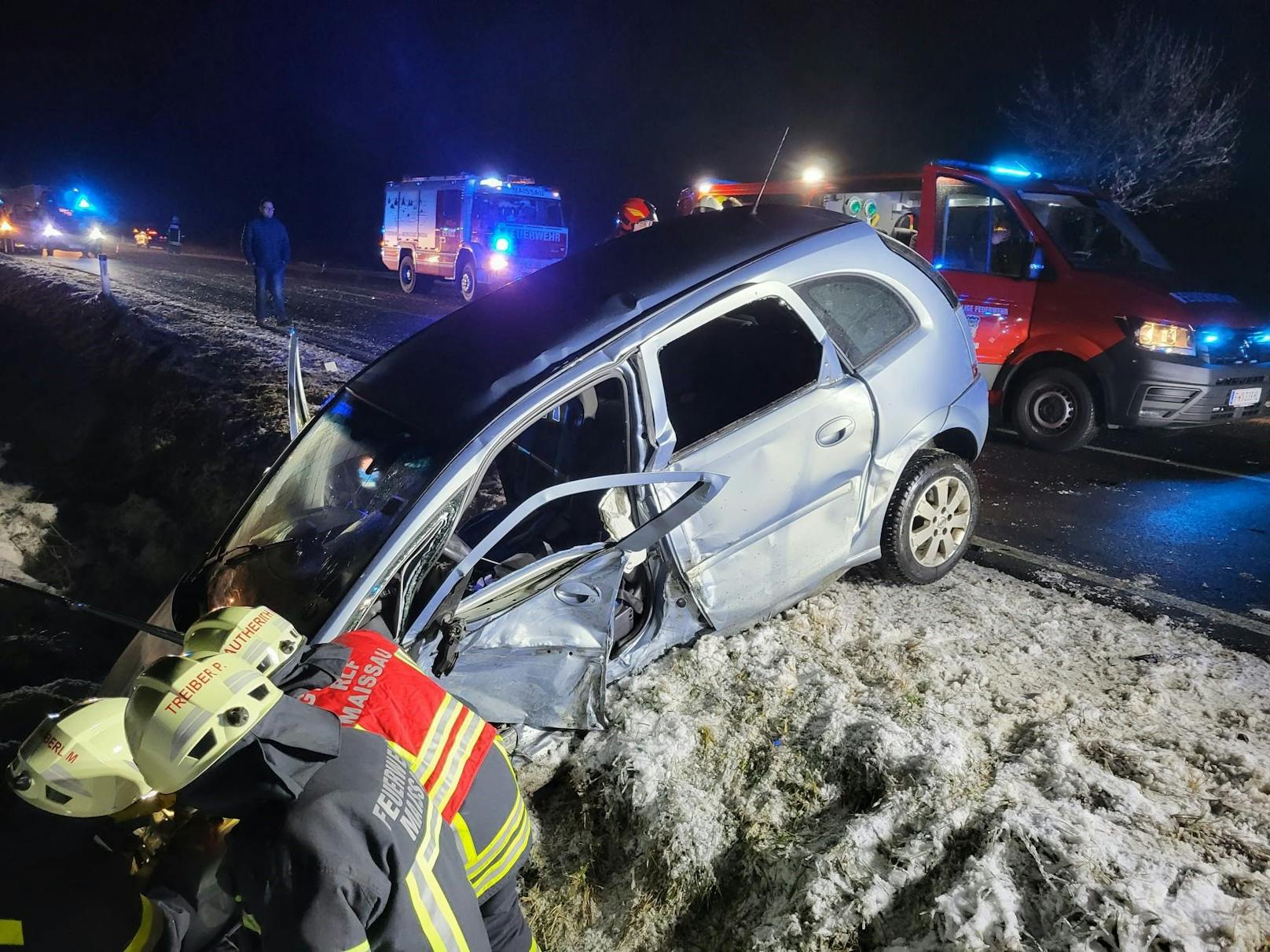 Schwerer Verkehrsunfall im Bezirk Horn