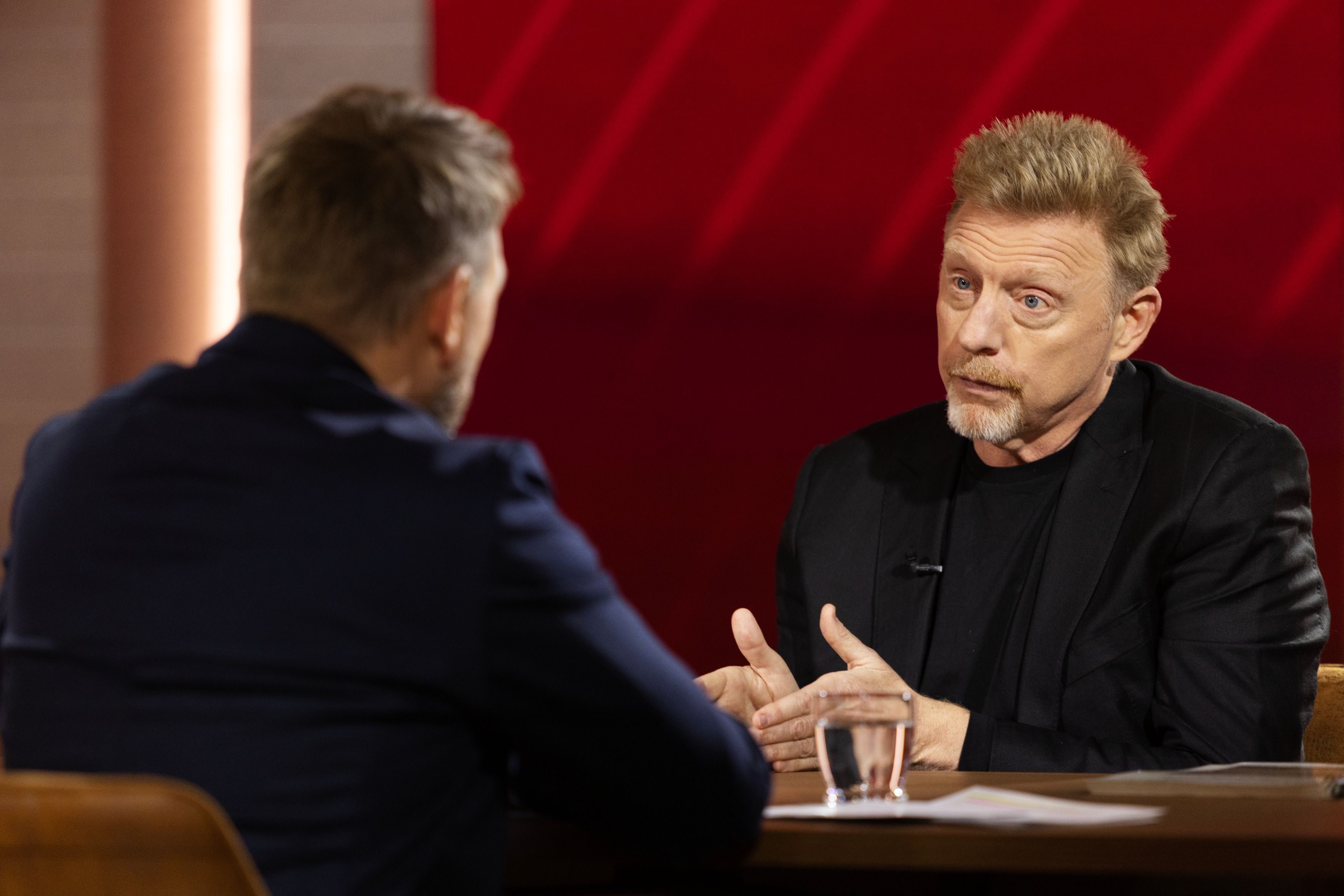 Boris Becker im Sat.1-Interview mit Steven Gätjen.