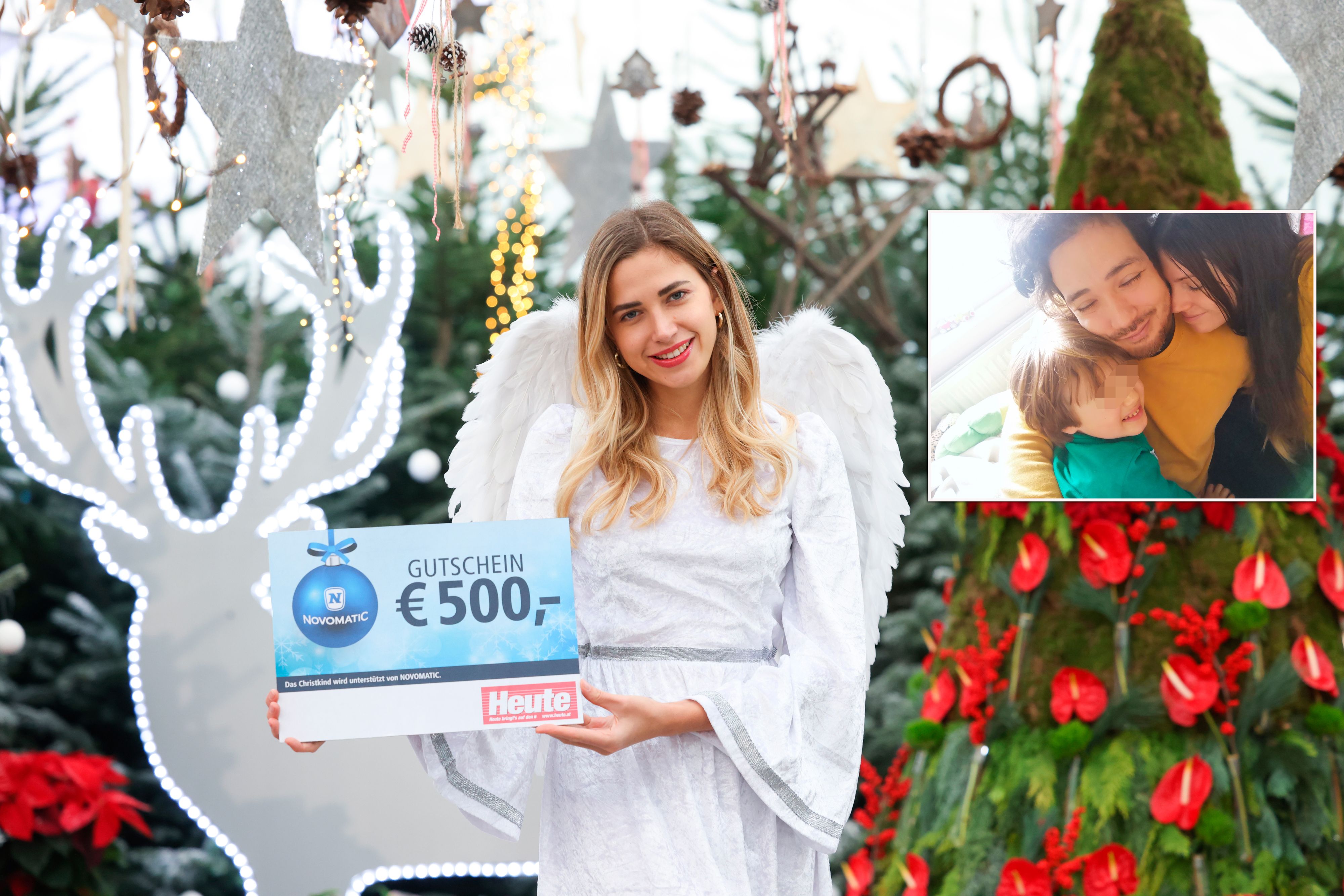 Christina, Isamu und ihr Sohn haben wegen zu hoher Energiekosten und Job-Sorgen nicht mehr genug Geld. Das Christkind hilft.