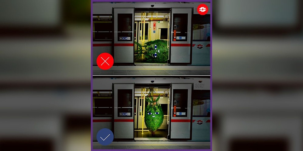 Im Netz, aufrecht und nicht zu groß: So darf der Christbaum in den Wiener Öffis mitgenommen werden.