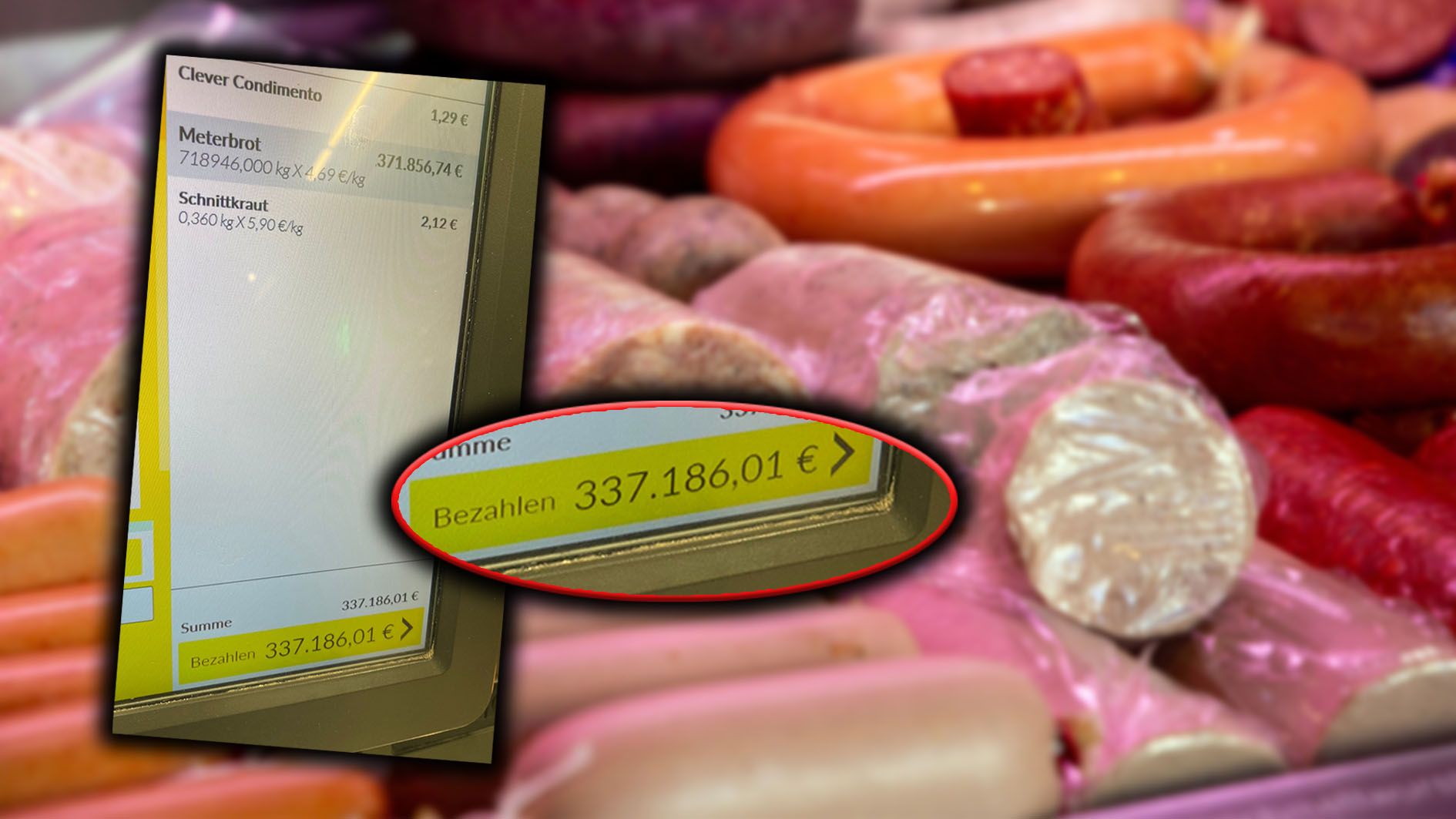 Aleksandra traute ihren Augen nicht, als sie an der Kassa stand.