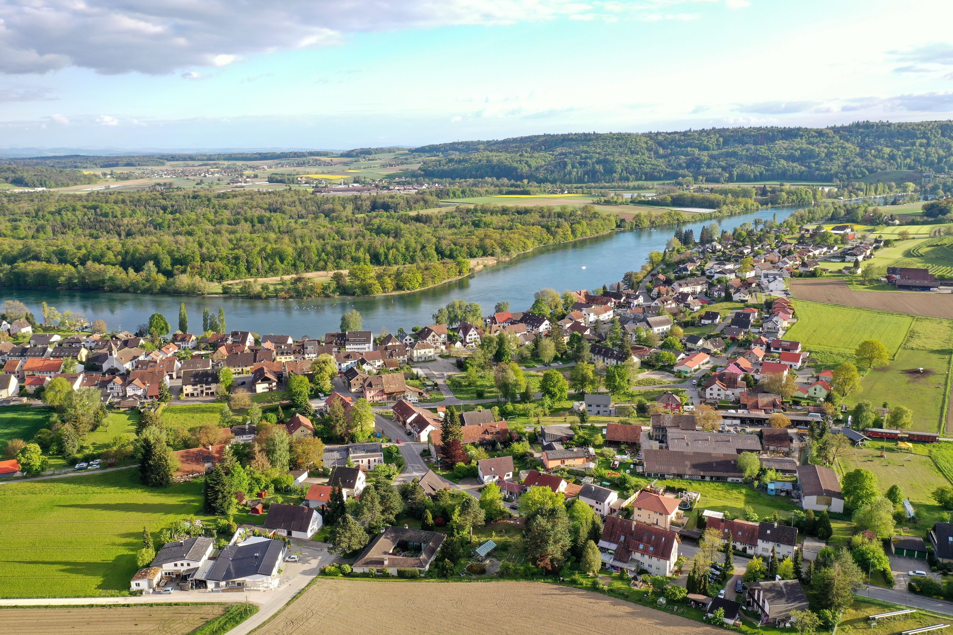 Büsinger Vereine wurden von der Schweiz gefördert, obwohl der Ort in Deutschland liegt.