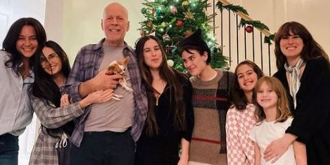 Die Familie von Bruce Willis und Demi Moore. 