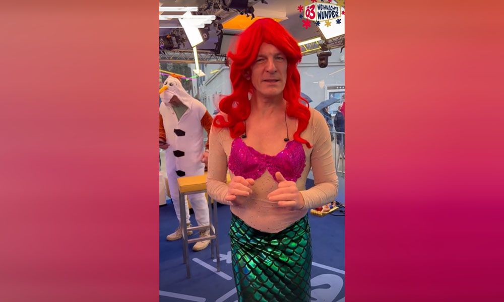 Andi Knoll moderierte am Mittwoch im Arielle-Kostüm.&nbsp;