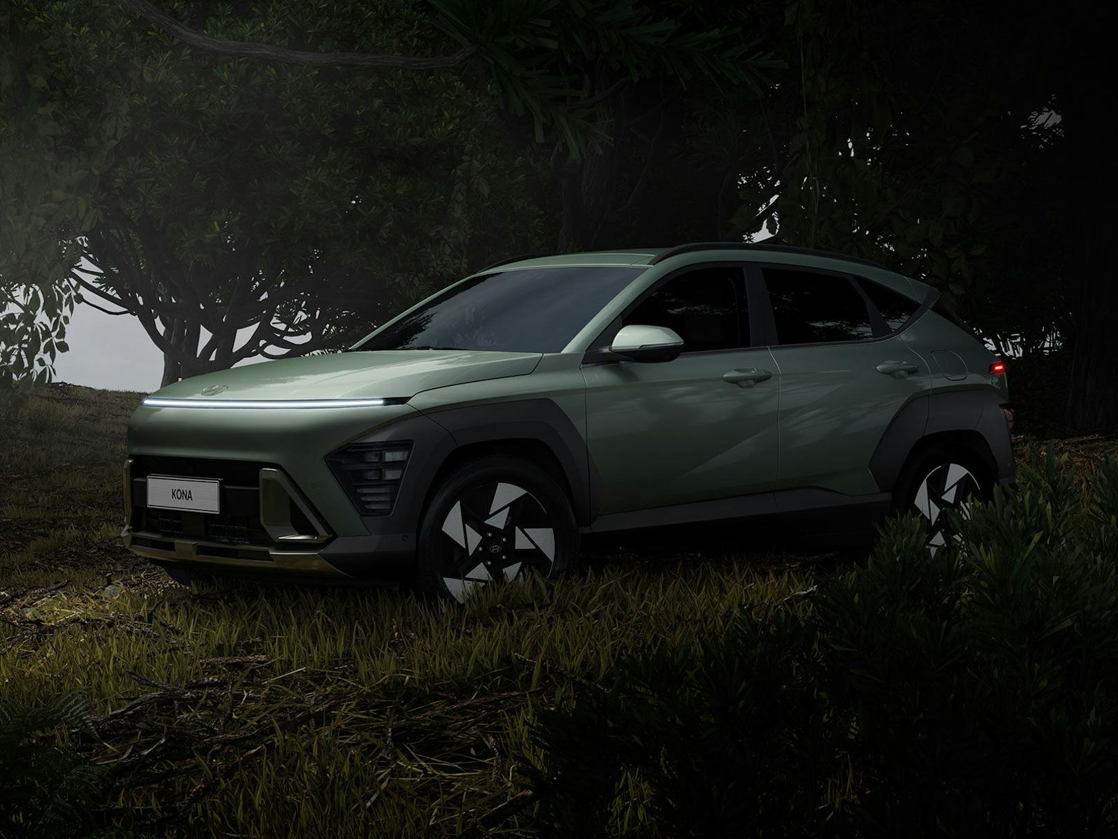 Der neue Hyundai Kona wirkt sehr futuristisch und modern