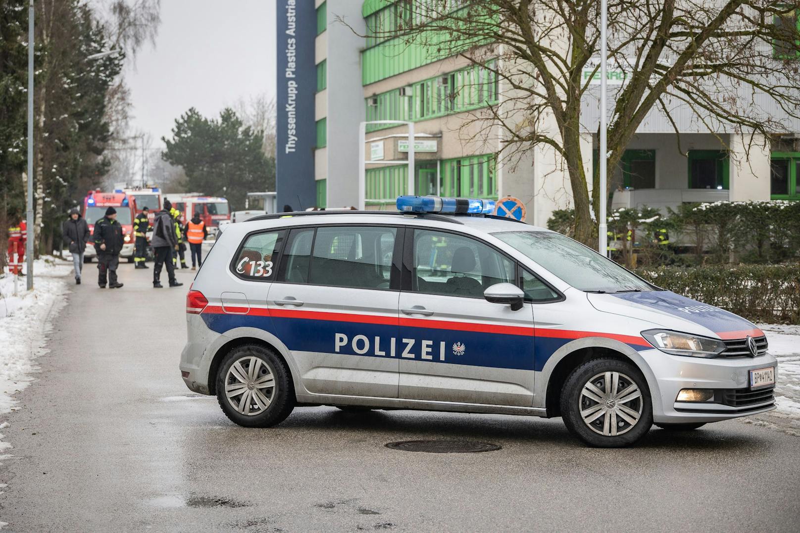 In Hörsching musste eine Firma evakuiert werden.