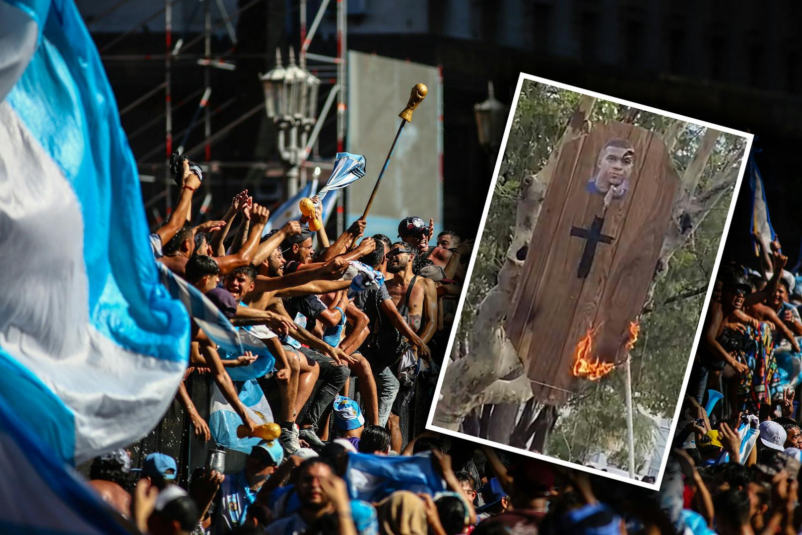 Die argentinischen Fans sorgen bei der Titelfeier für einen Eklat.