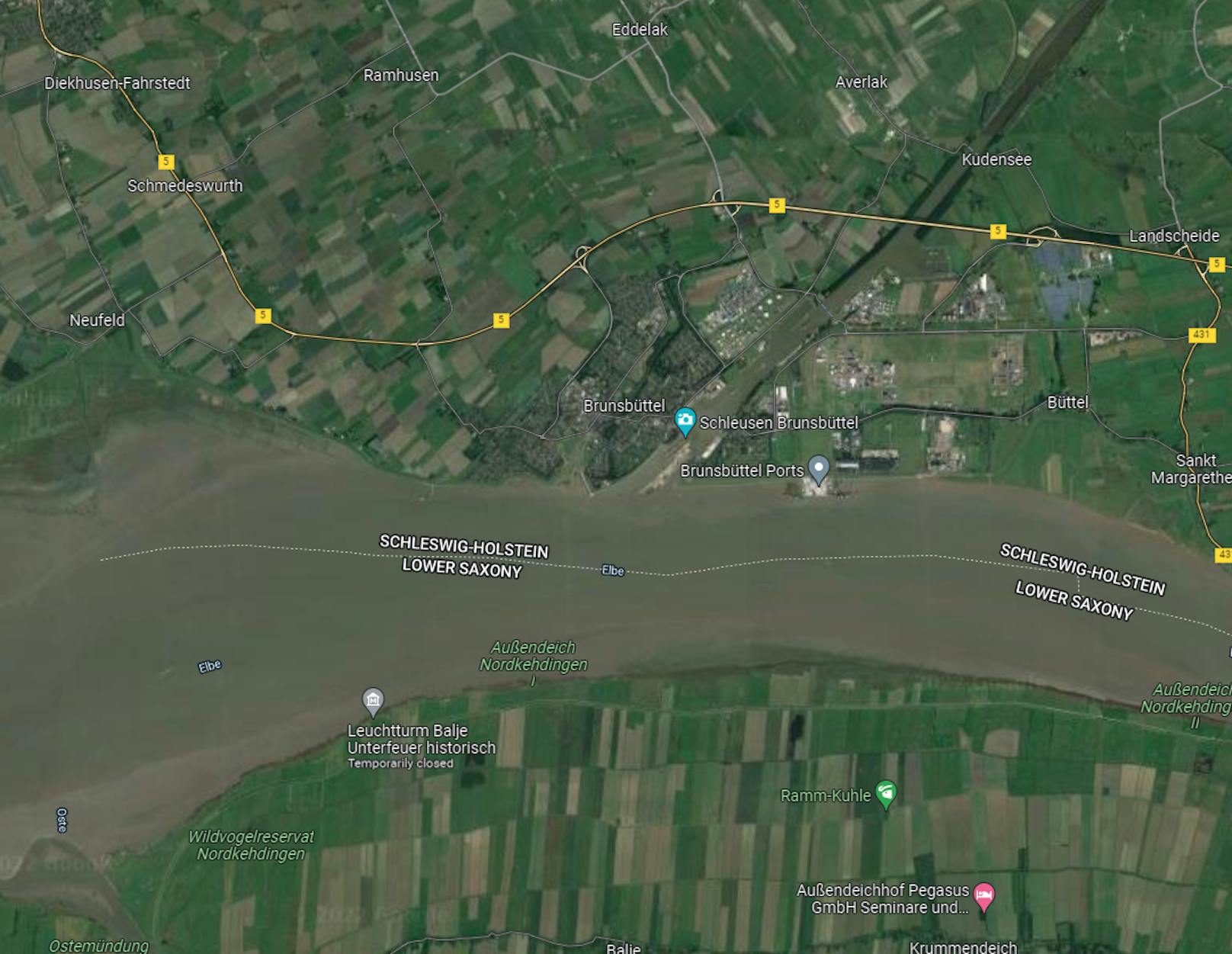 Leck in deutscher Öl-Pipeline im Nord-Ostsee-Kanal