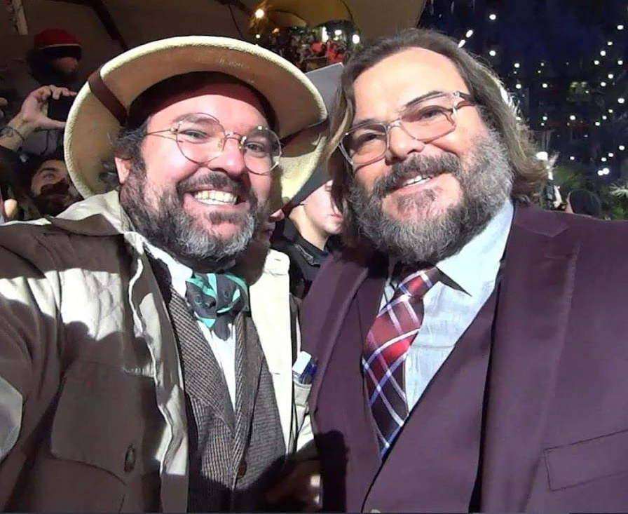 Mario G. (l.) wird immer wieder für Jack Black (r.) gehalten, den er in Berlin kennenlernte. 
