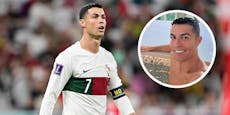 Aufgetaucht! Ronaldo plantscht nach WM-Debakel im Pool
