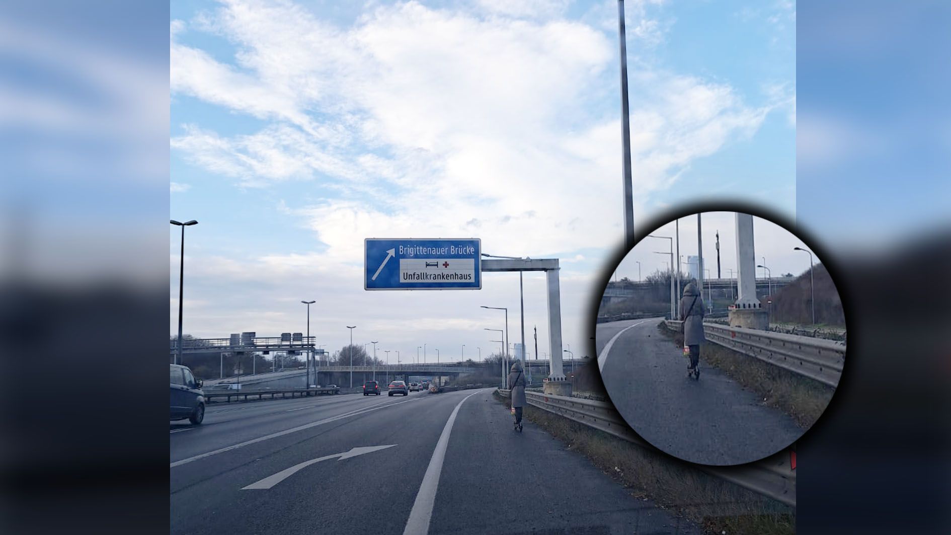 Mit ihrem waghalsigen Fahrmanöver sorgte die Wienerin für Schrecken im Verkehr.