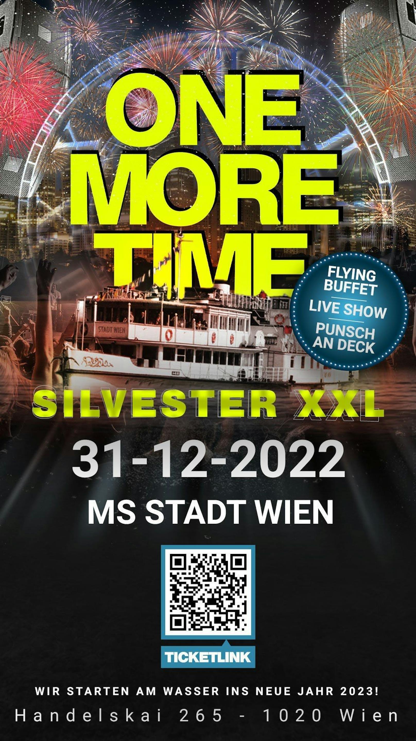ONE MORE TIME Silvester XXL auf der MS Stadt Wien