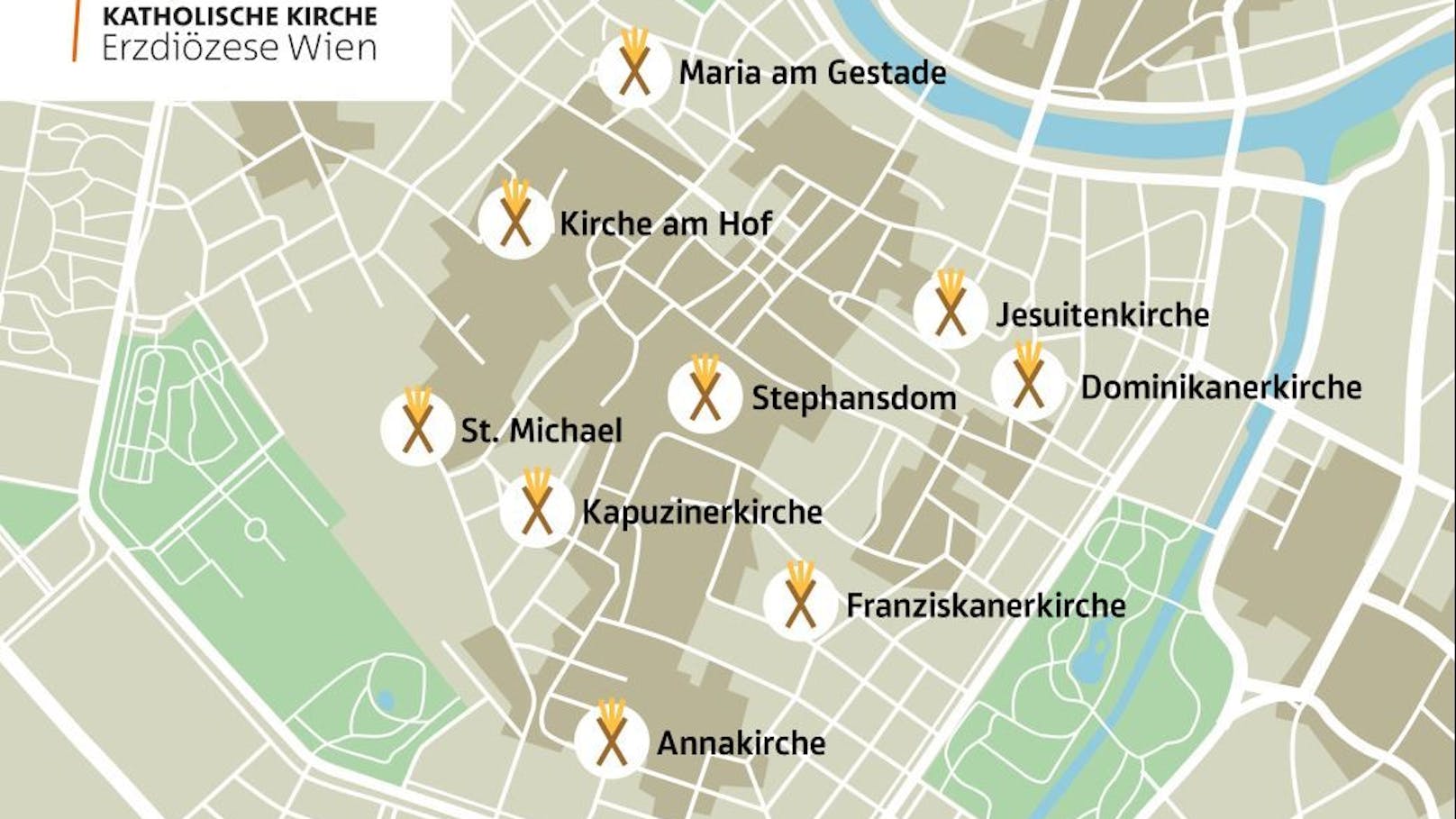 Der Krippenpfad in der Wiener City rund um den Stephansdom