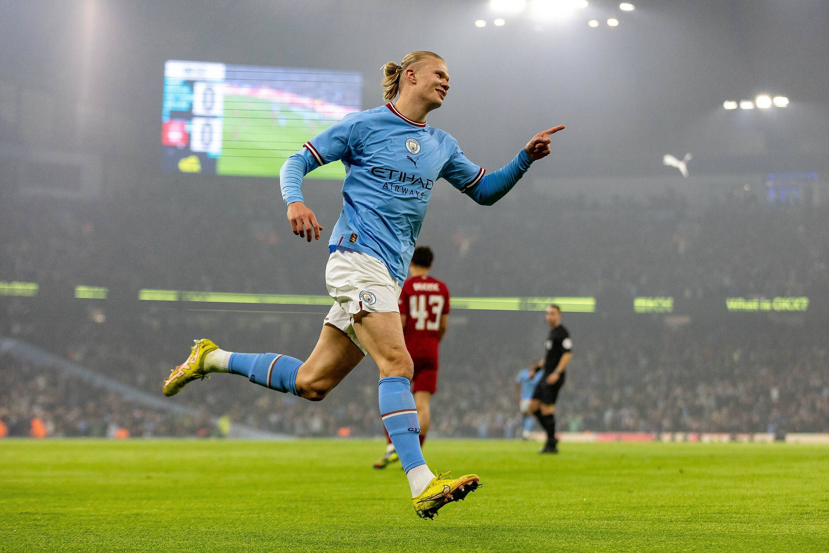 Erling Haaland hat beim 3:2-Erfolg von Manchester City gegen Liverpool getroffen. 
