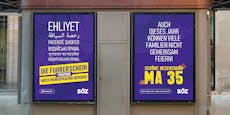 "Schöne Bescherung": Plakatkampagne übt Kritik an MA 35