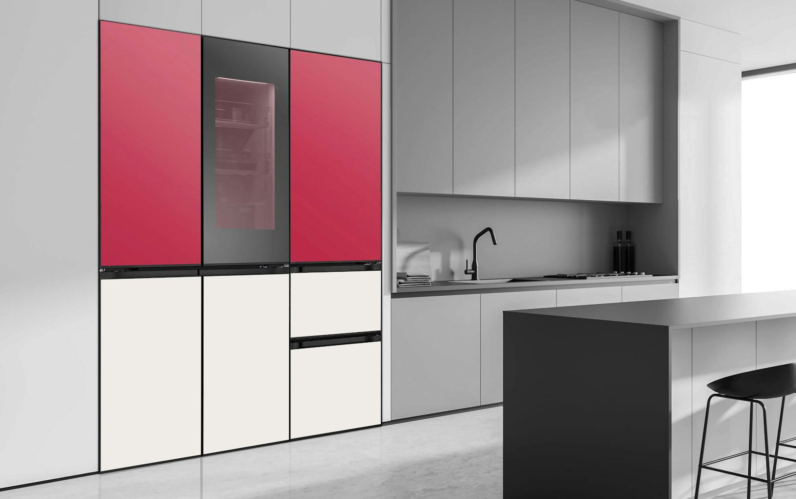 Mehr Farbe in der Küche mit LG’s Kühlschrank mit MoodUP.