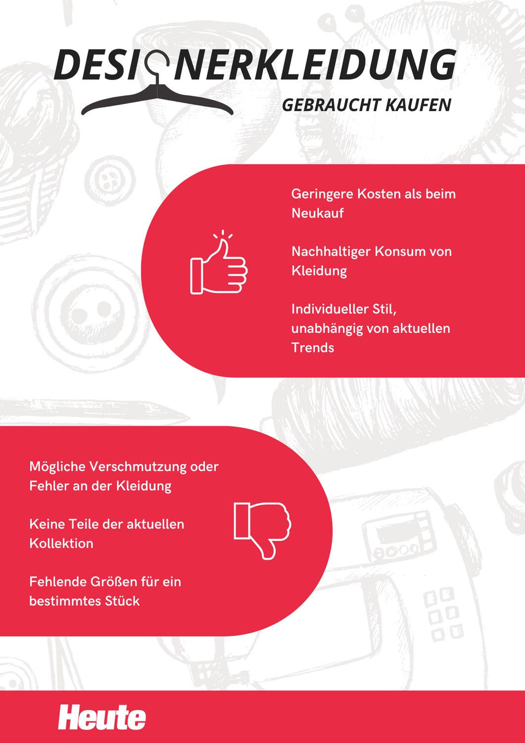 Beim Kauf der Second Hand Designerkleidung gibt es Vor- und Nachteile zu beachten.