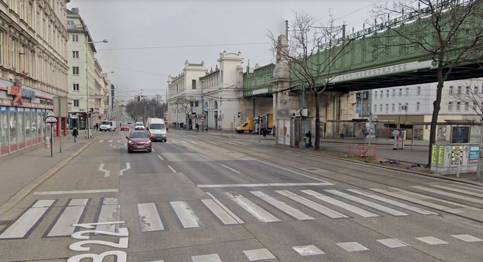 Hier am Wiener Gürtel wurde der Alko-Geisterfahrer gestoppt.