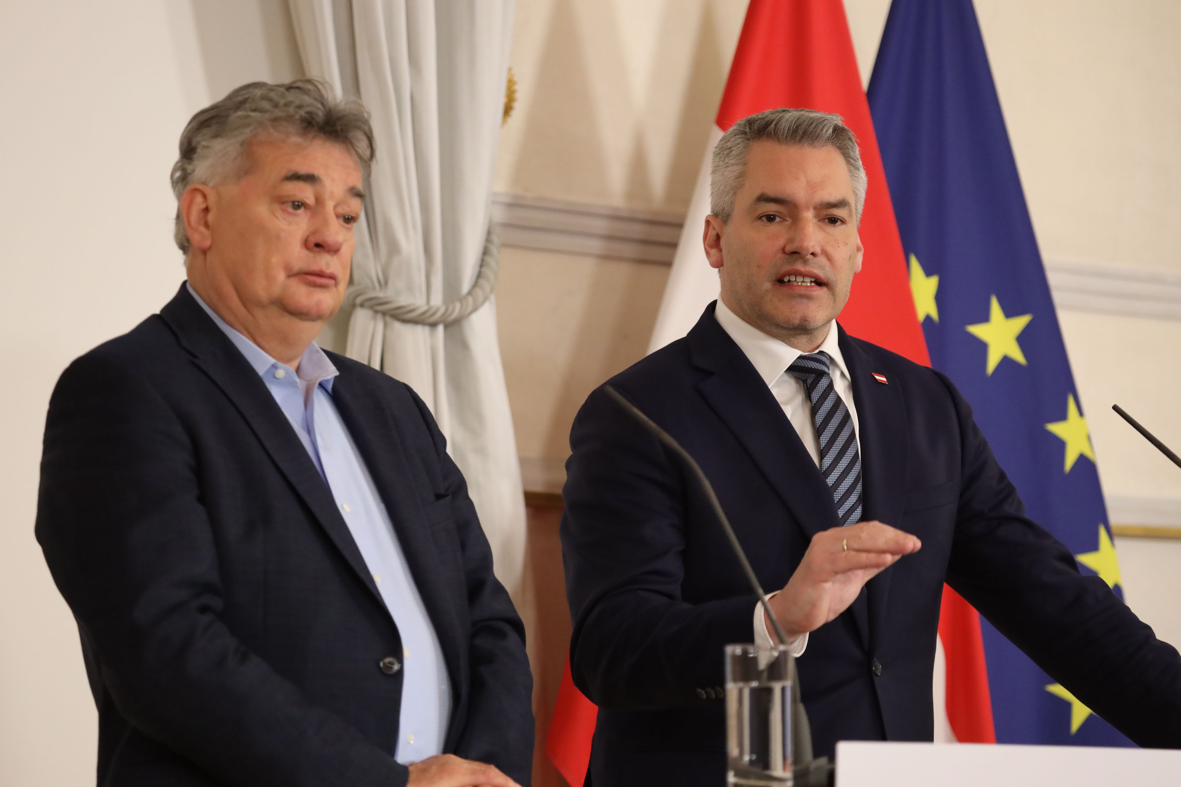 Die Regierungsspitze ruft zur Zuversicht auf.