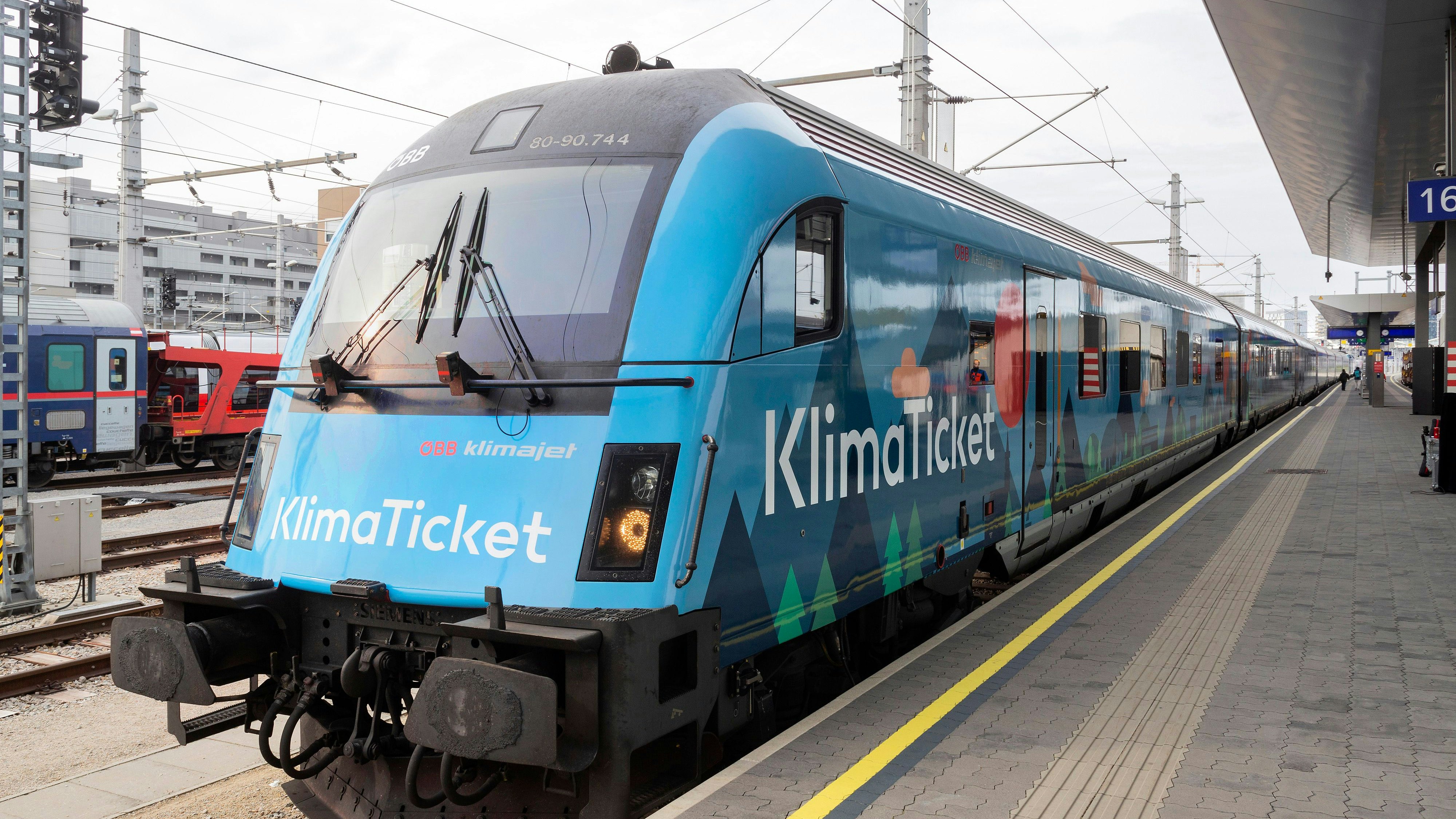 Download von www.picturedesk.com am 25.12.2022 (13:17).  ÖBB Klimajet, Klimaticket - 20211026_PD14539 - Rechteinfo: Rights Managed (RM)