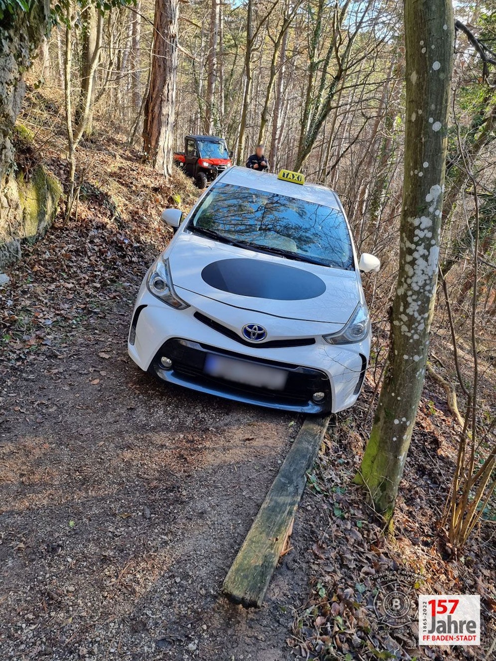 Das Auto drohte abzurutschen.